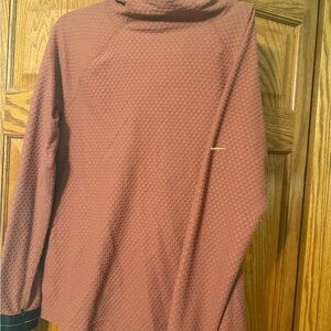 Women's Nike Rose Gold Light weight hooded shirt. Velvet.
